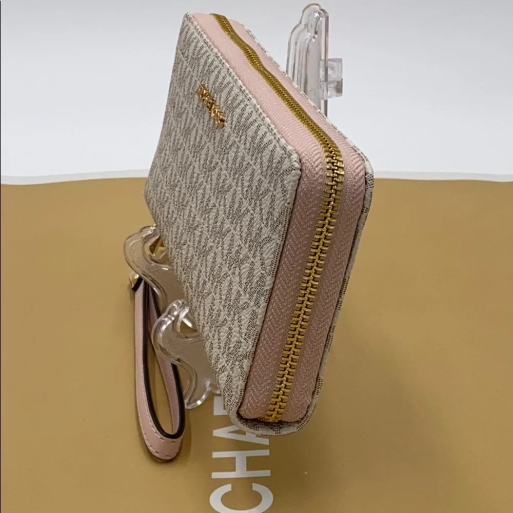 MICHAEL KORS LG CONTINENTAL WALLETS POWDER BLUSH